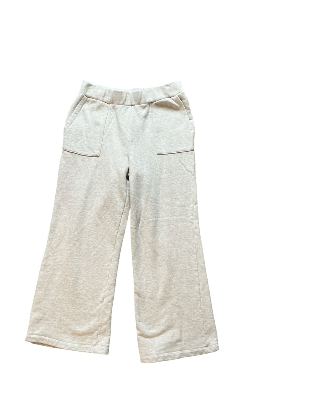 Cozy Wide-Leg Sweatpants in Light Heather